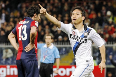 football nagatomo gives inter win over genoa