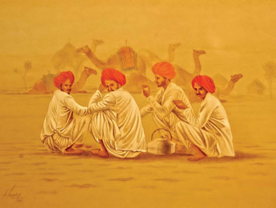 an aura of mysticism artist looks at saints women of thar