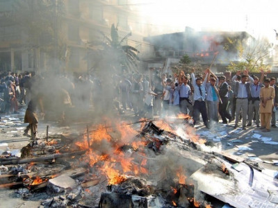 pindi board arson rumours that most students had failed sparked protest