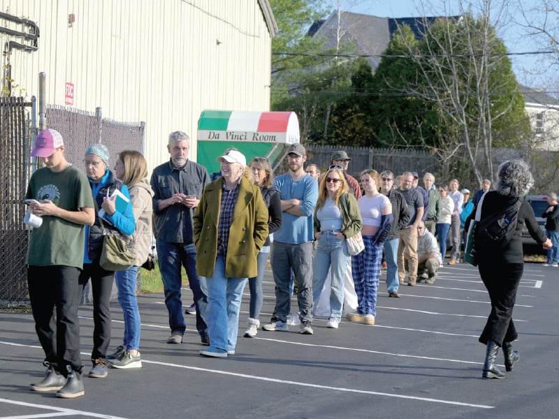 people wait to vote at a polling station in portland maine photo reuters