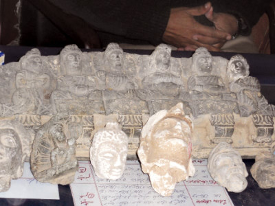 stolen heritage gandhara antiques recovered