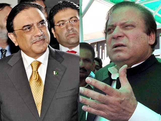 zardari nawaz consider united front zardari nawaz consider united front