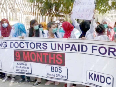 ash kmdc doctors take to streets