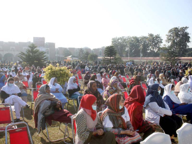 pims staff sit on the green belt outside the hospital as part of their protest photo online file