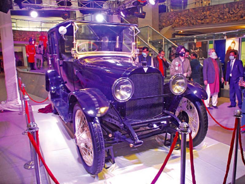 quaid i azam s 1920 hudson limousine went on display at pakistan monument museum on thursday photo online