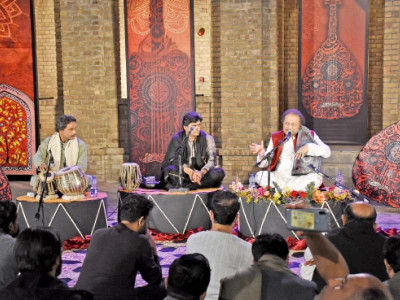 ustad raza ali khan mesmerises audience at pnca ustad raza ali khan mesmerises audience at pnca