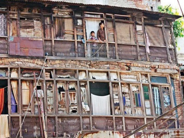 a derilict structure in the saddar area of the garrison city lies in a shambles photo express a derilict structure in the saddar area of the garrison city lies in a shambles photo express