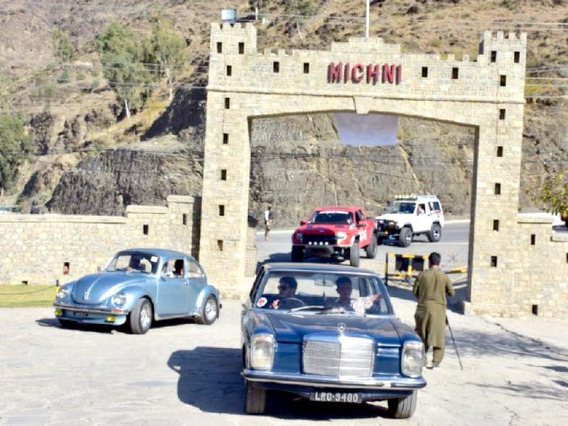 participants of the vintage cars rally at michni khyber tribal district photos express