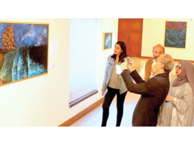 dr javeria nabahat amin s aim of the exhibition is to create maritime awareness amongst the public photo express