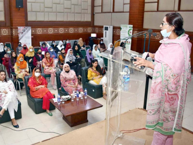 gynaecologist of railway cairns hospital dr sameera rana addresses a seminar on women hygiene jointly organised by the metier groupe and the express media group at the bahria university in lahore photo express gynaecologist of railway cairns hospital dr sameera rana addresses a seminar on women hygiene jointly organised by the metier groupe and the express media group at the bahria university in lahore photo express