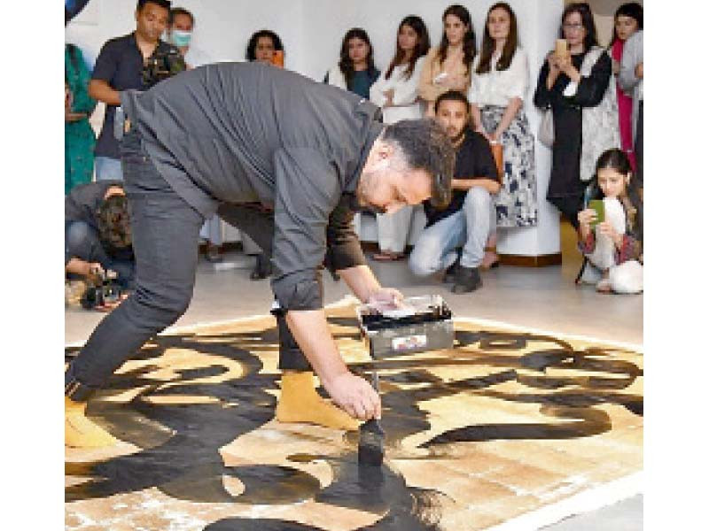 shah alamee s performance at the opening of his exhibition leaves viewers spellbound tanzaragallery official instagram