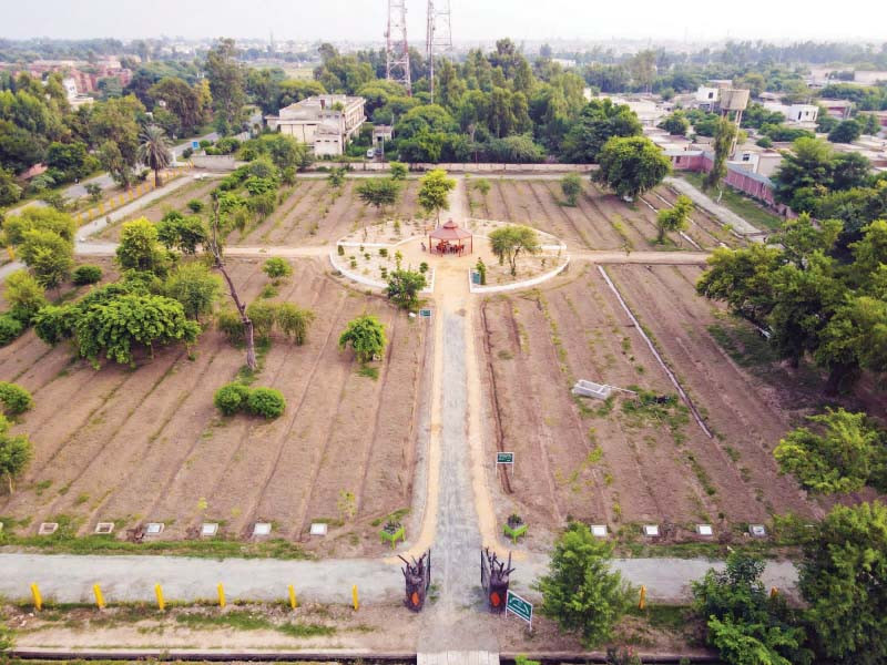 the beautiful garden is spread over four acres of land photo express