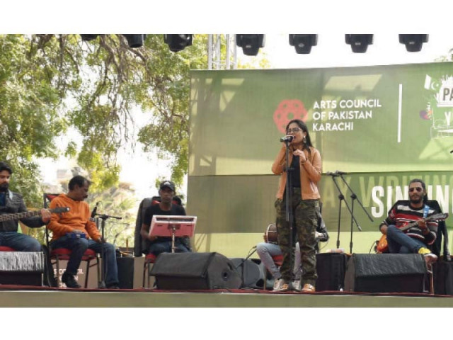 a student performs on stage during the youth festival on saturday photo online a student performs on stage during the youth festival on saturday photo online