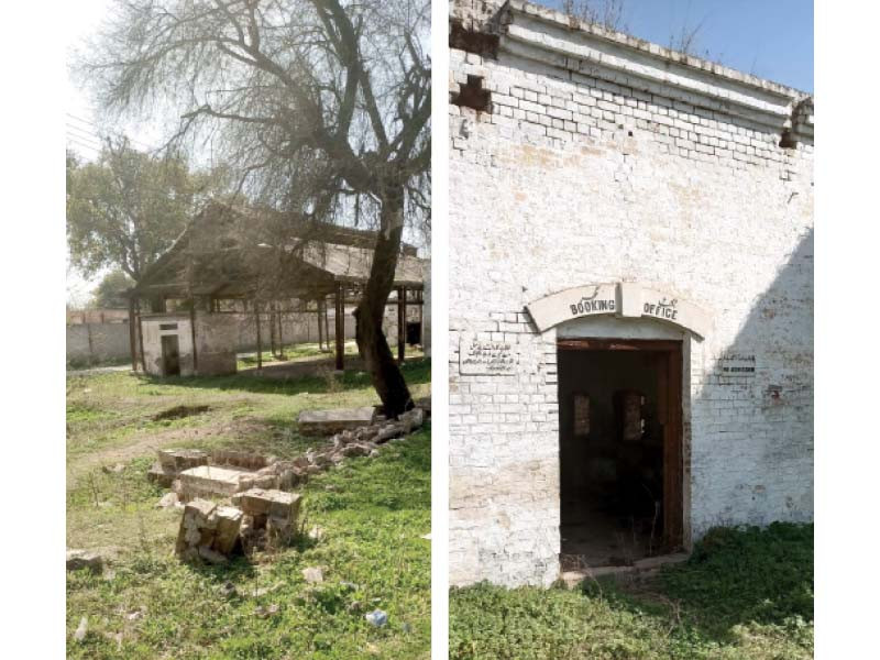 the bricks doors and even the foundations of the residences of the station master and other staff were stolen from the railway station photos express