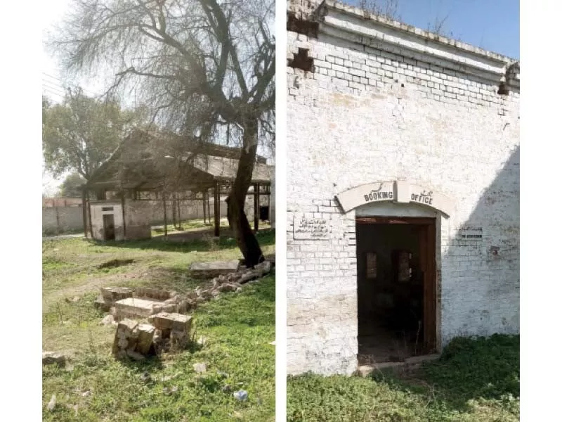 historic bhera railway station in a shambles historic bhera railway station in a shambles