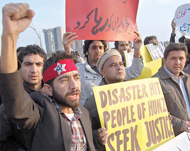 attabad lake protesters demand release of political activists