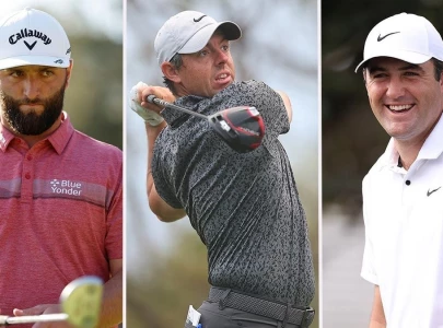 rahm mcilroy and scheffler eye new big three at masters