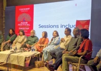 panelists express their views at a press conference held to announce the launch of the fifth edition of the adab festival in karachi photo express panelists express their views at a press conference held to announce the launch of the fifth edition of the adab festival in karachi photo express