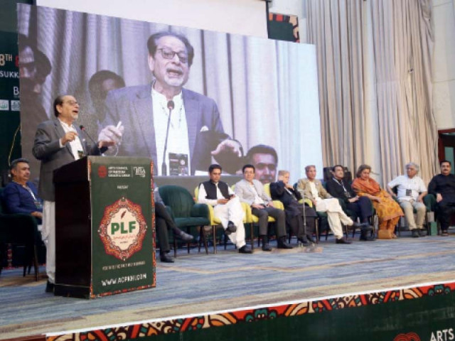 arts council of pakistan president ahmad shah addresses the concluding session of the pakistan literature festival sukkur chapter on sunday photo express arts council of pakistan president ahmad shah addresses the concluding session of the pakistan literature festival sukkur chapter on sunday photo express