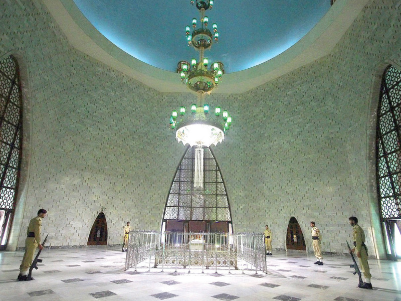 the chandelier gifted by the china muslim association in 1970 hangs at the quaid s mazar photo express