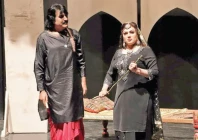 actors perform heer waris shah at the lahore arts council photo nni