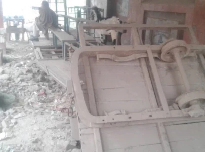 ganga ram s rural tram lies in ruins