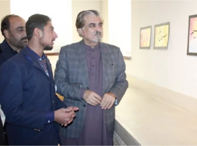 calligraphic works on display calligraphic works on display