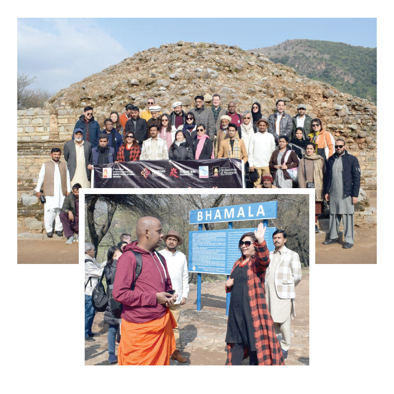 visitors explore pakistan s rich historical heritage during a visit to ancient buddhist sites in khyber pakhtunkhwa photos express