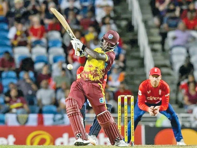 sherfane rutherford powered the west indies to victory over new zealand in the t20 world cup photo afp
