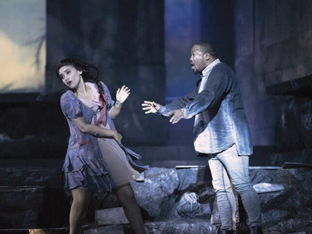 south african singers brittany smith left and lukhanyo moyake rehearse donizetti s lucia di lammermoor photo file south african singers brittany smith left and lukhanyo moyake rehearse donizetti s lucia di lammermoor photo file