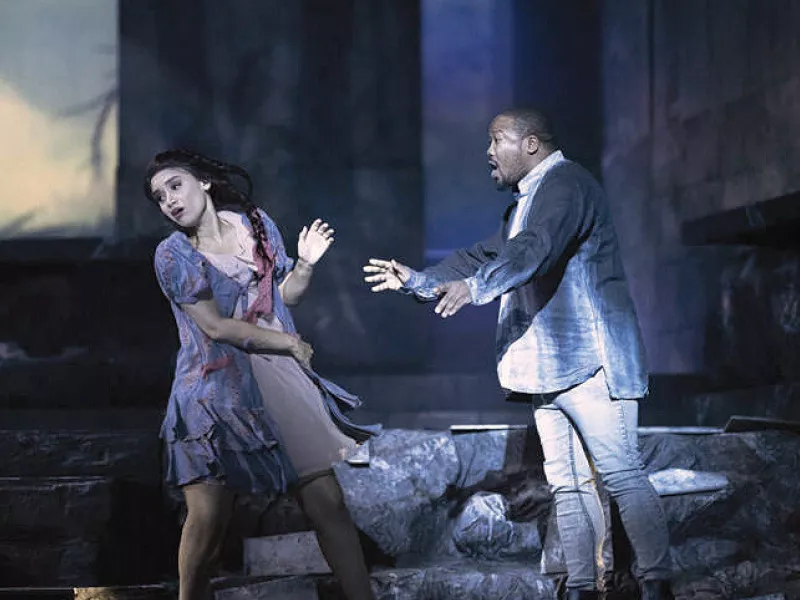 south african singers brittany smith left and lukhanyo moyake rehearse donizetti s lucia di lammermoor photo file south african singers brittany smith left and lukhanyo moyake rehearse donizetti s lucia di lammermoor photo file