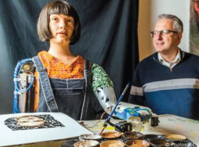 will a robot artist s 1m painting change art forever