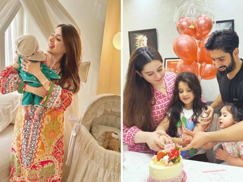 saboor and aiman celebrated the day with their daughters photos instagram saboor and aiman celebrated the day with their daughters photos instagram