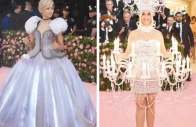 fashion statement zendaya as cinderella and katy perry in chandelier look photos x
