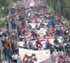 protesters block road to mexican world cup stadium