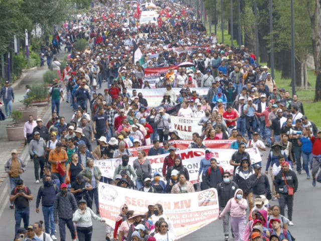 Protesters block road to Mexico City's Azteca Stadium before World Cup opener