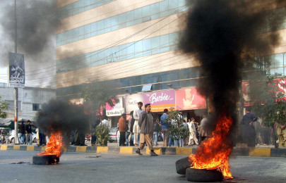 business protest traders storm liberty after alfateh shut down