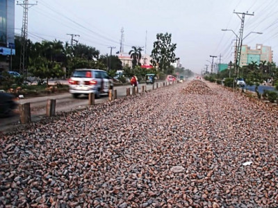 sharif to open widened canal road today