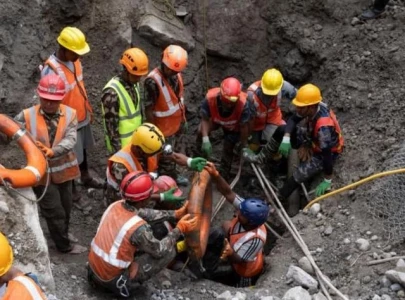 two pulled alive from nepal tunnel