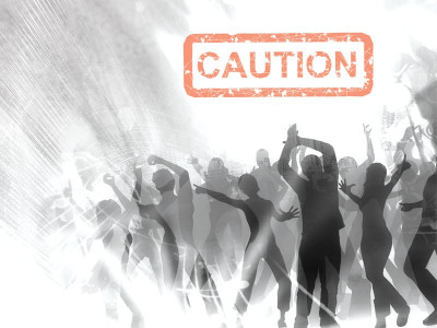 security for concerts facing the crowd