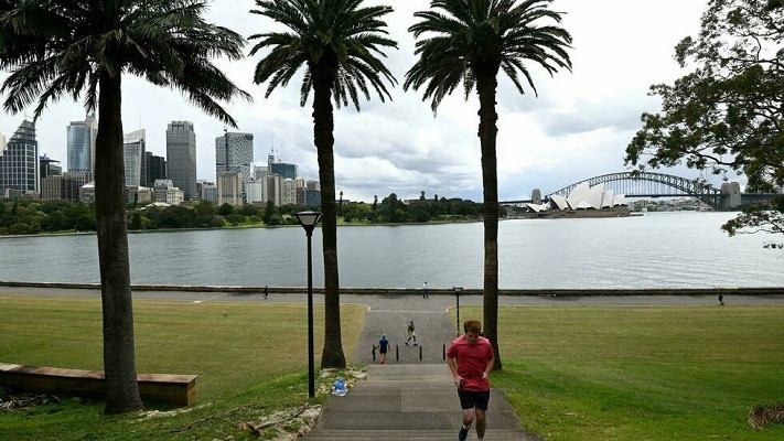 most sydney residents can only leave home to buy food exercise outdoors or seek medical treatment photo afp