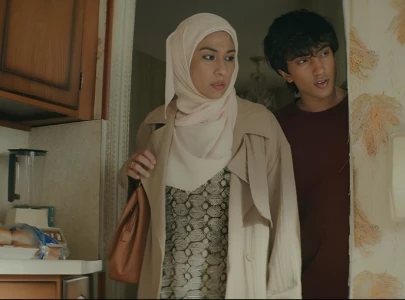 meesha shafi s hijab clad deglammed first look from mustache is out meesha shafi s hijab clad deglammed first look from mustache is out