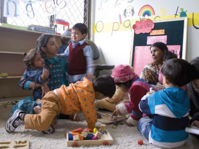 montessori education with a tree szabist graduates sow the seeds for children from poor neighbourhoods