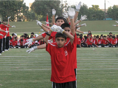 annual sports day at foundation public school iqbal house scores over jinnah liaquat
