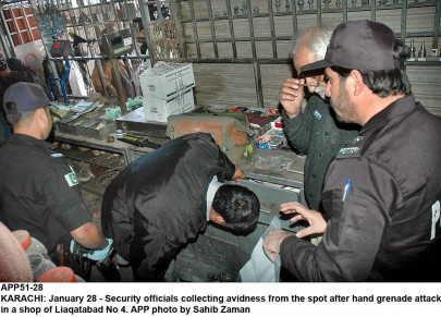 mafia strikes back extortionists lob grenade at liaquatabad shop to spread fear