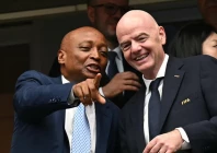 confederation of african football president patrice motsepe and fifa president gianni infantino photo afp confederation of african football president patrice motsepe and fifa president gianni infantino photo afp