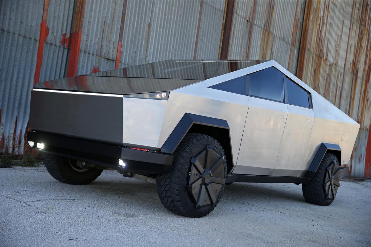 tesla cybertruck replica is seen in mostar bosnia and herzegovina september 4 2020 impatient bosnian specialist builds a replica of tesla s cybertruck ahead of its official release in late 2021 photo reuters