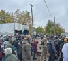 residents leave russian held town by bus residents leave russian held town by bus