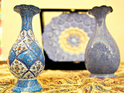 double play celebrating the colours of kashmir and iran