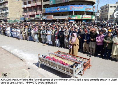 police on the hunt for suspects responsible for grenade attack